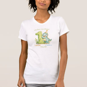 Verjaardag met een leuk dinothema t-shirt