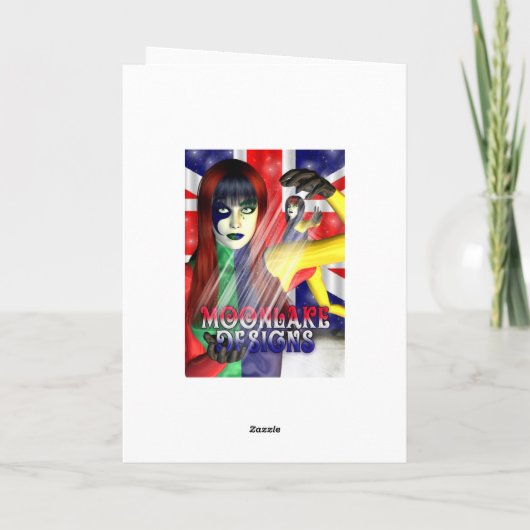 Verjaardag met feeën en draken kaart (Achterkant)