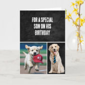 Verjaardag met Golden Retrievers Kaart (Gele Bloem)