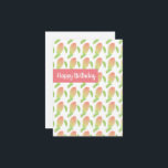 Verjaardag met Gradiënt Mango Tropisch Fruit Kaart<br><div class="desc">Winkel Cute,  Bold en Verse Wenskaarten Ontworpen door Dream Big Digital Design</div>