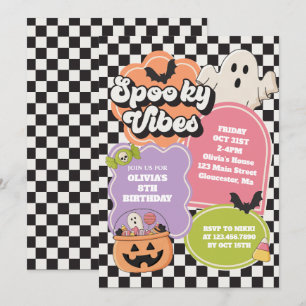 Verjaardag met griezelige Halloween sfeer Kaart