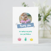 Verjaardag met Halloween thema. Custom Bedankkaart (Staand voorkant)