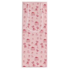 Verjaardag met Kers op de Taart Wijn Cadeautas