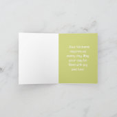 Verjaardag met mooie lente bloemen feestdagen kaart (Binnen)