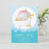 Verjaardag met Olifant Kaart (Staand voorkant)