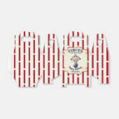 Verjaardag met olifant uit het circus bedankdoosjes (Uitgevouwen)