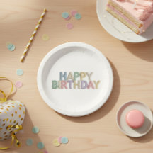 Verjaardag met pastel viltletters