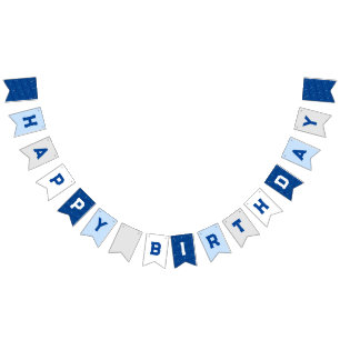 Verjaardag met patroon vlaggetjes