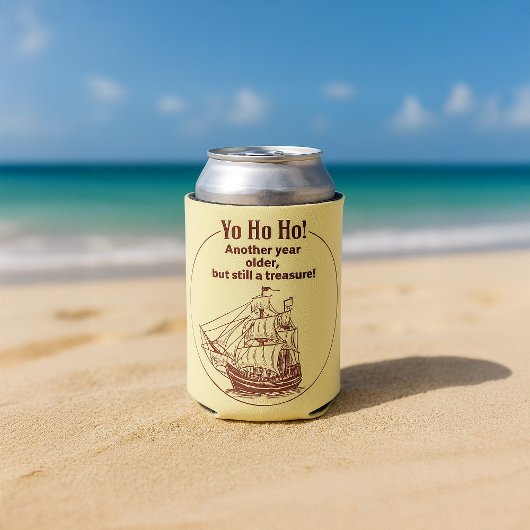 Verjaardag met piratenthema blikjeskoeler