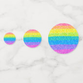 Verjaardag met Regenboog Sterren Confetti (Achterkanten)