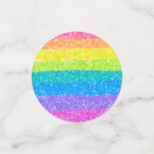 Verjaardag met Regenboog Sterren Confetti (Kleine voorkant)
