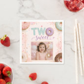 Verjaardag met Roze Strooidonut Servet (Insitu)