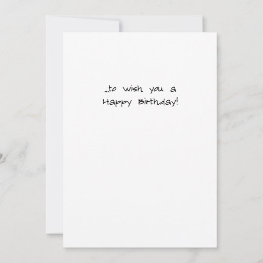 Verjaardag met Schattigee Quirky Cartoon Animals K (Achterkant)