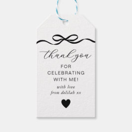 Verjaardag met Strik Cadeaulabel