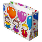 Verjaardag met vrienden groot cadeauzakje (Achterkant Gekanteld)