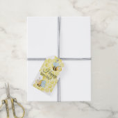 Verjaardag met vrolijke hommel cadeaulabel (Met Touw)