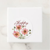 Verjaardag met wilde bloem bedankjes labels (In situ)