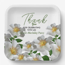 Verjaardag met witte bloem