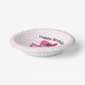 Verjaardag Mid Century Style Cats Roze Stoel Stipp Papieren Kommen (Gebogen)