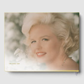 Verjaardag Mijlpaal Eenvoudige foto Wit Elegant Gastenboek (Achterkant)