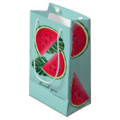 Verjaardag mijn vrienden, schattige watermeloen! klein cadeauzakje (Voorkant Gekanteld)