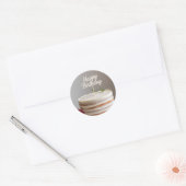 verjaardag minimale cake sticker (Envelop)