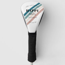 Verjaardag Minimalistisch design in pastelkleuren Golfheadcover