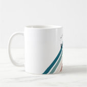 Verjaardag Minimalistisch design in pastelkleuren Koffiemok (Links)