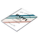 Verjaardag Minimalistisch design in pastelkleuren Notitieboek (Linkerzijde)