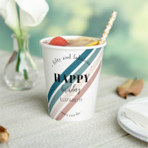 Verjaardag Minimalistisch design in pastelkleuren