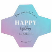 Verjaardag Minimalistisch design in pastelkleuren Voetbal (Enkel)