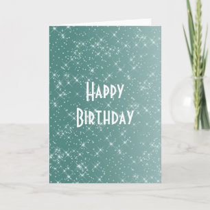 Verjaardag Mint Sparkles Kaart