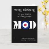 Verjaardag Mod humor kaart (Gele Bloem)