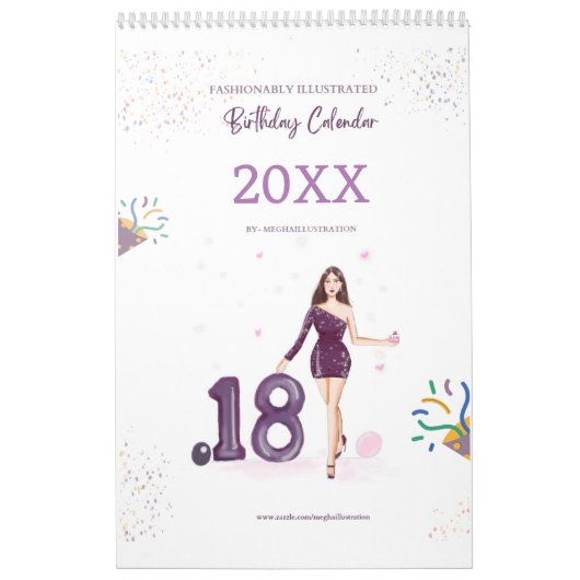 Verjaardag, mode kalender (Hoes)