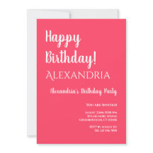 Verjaardag Modern Roze Gelukkige Verjaardag