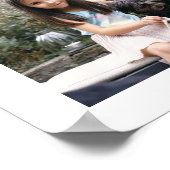 Verjaardag Modern Script Foto Collage Feestje Poster (Hoek)