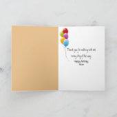 Verjaardag moeder en dochter op het strand kaart (Binnen)