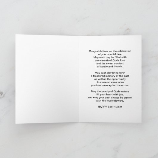 Verjaardag, moeder, gouden tulpenbloem kaart (Binnen)