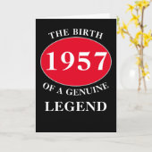 Verjaardag Monogram Jaar toevoegen en Naam Zwart R Kaart (Gele Bloem)