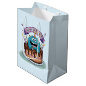 Verjaardag Monster Gift Bag Medium Cadeauzakje (Voorkant Gekanteld)