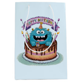 Verjaardag Monster Gift Bag Medium Cadeauzakje