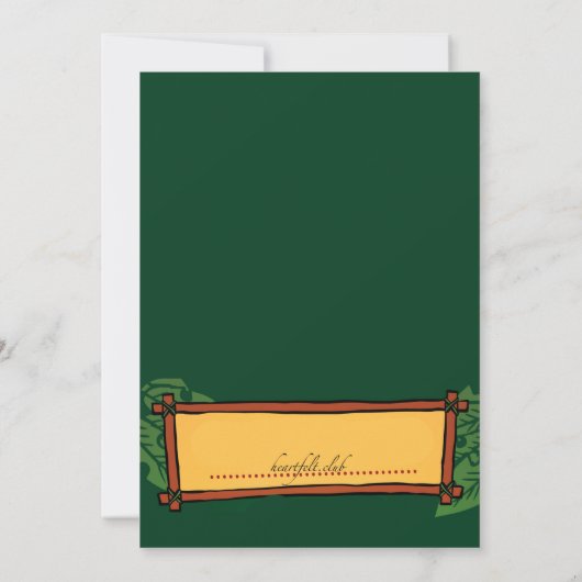 Verjaardag Monsters uitnodiging (Achterkant)