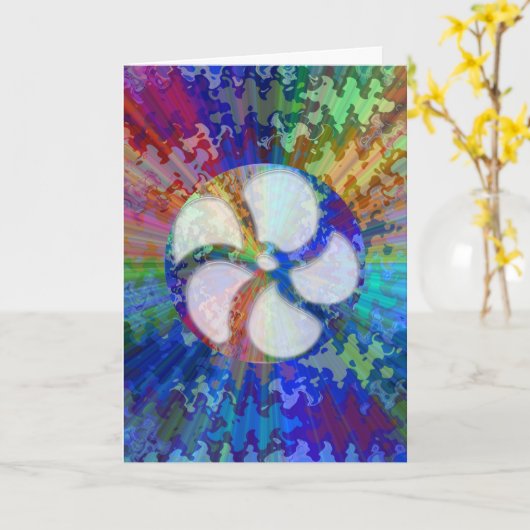 Verjaardag- mooi van binnen Print tekst handschrif Kaart (Gele Bloem)