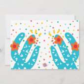 Verjaardag Muchas Gracias Fiesta Bedankt Card (Achterkant)