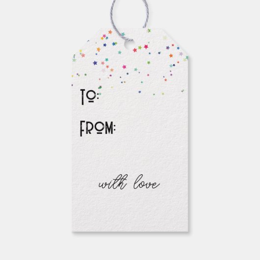 Verjaardag muis met karton teken cadeaulabel (Achterkant)