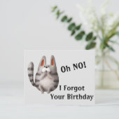 Verjaardag Na Afloop Briefkaart (Staand voorkant)