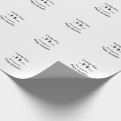 Verjaardag naam datum campingavontuur cadeaupapier (Hoek)