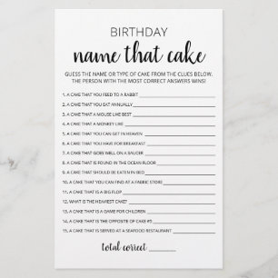 Verjaardag Naam die taart Verjaardag Party spel