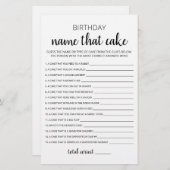 Verjaardag Naam die taart Verjaardag Party spel (Voorkant / Achterkant)