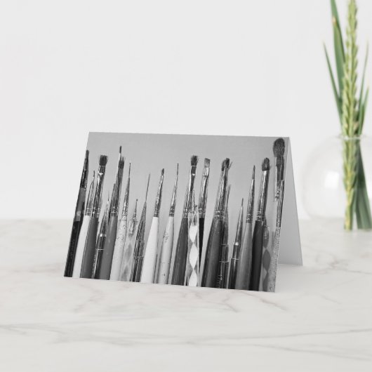 Verjaardag Nail Art Brush Collectie Kaart (Voorkant)